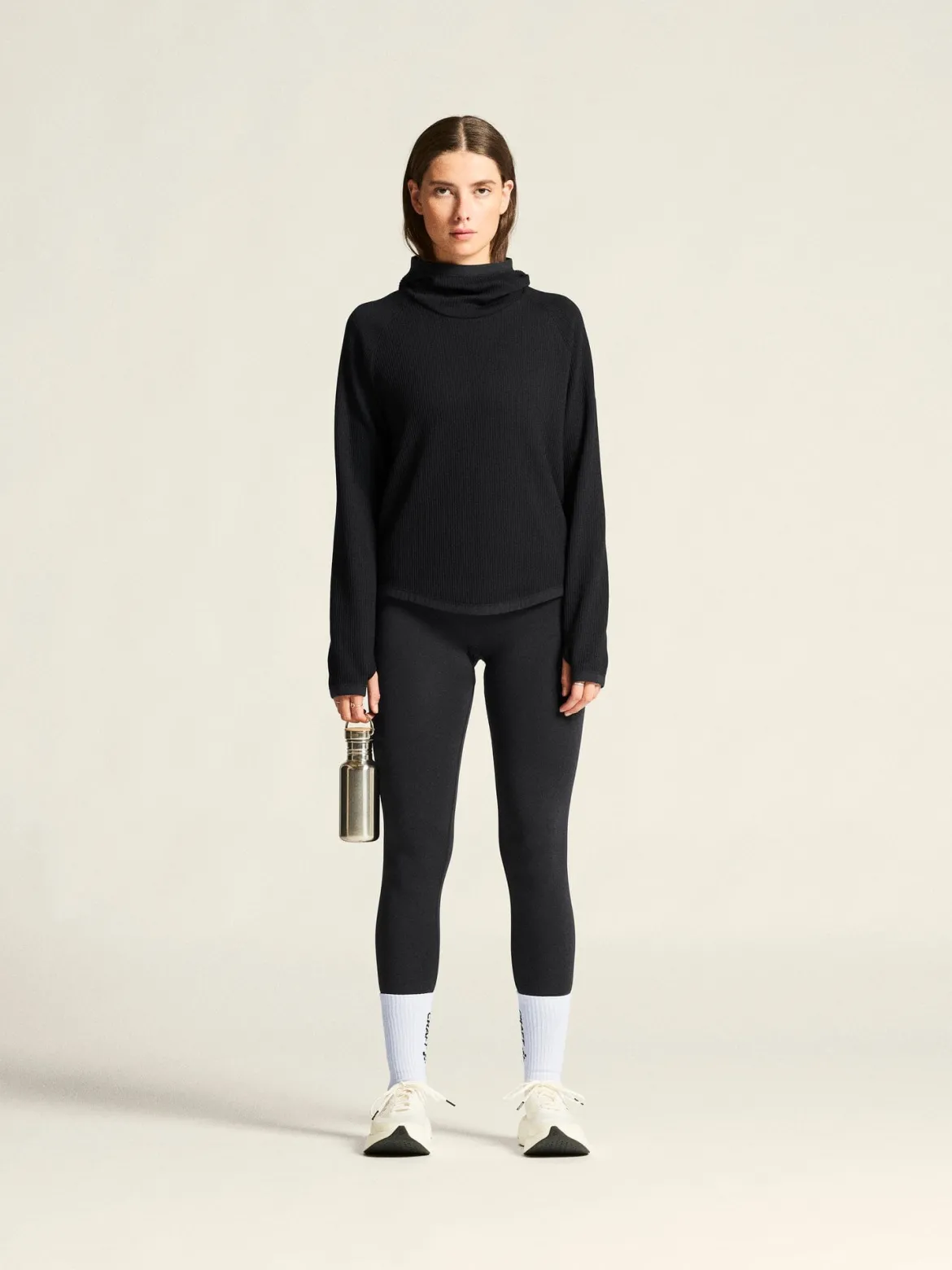 Women's Grid Hood - Black