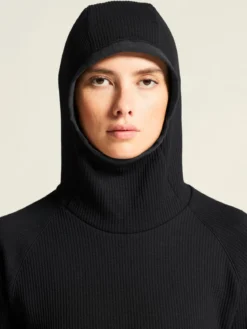Women's Grid Hood - Black