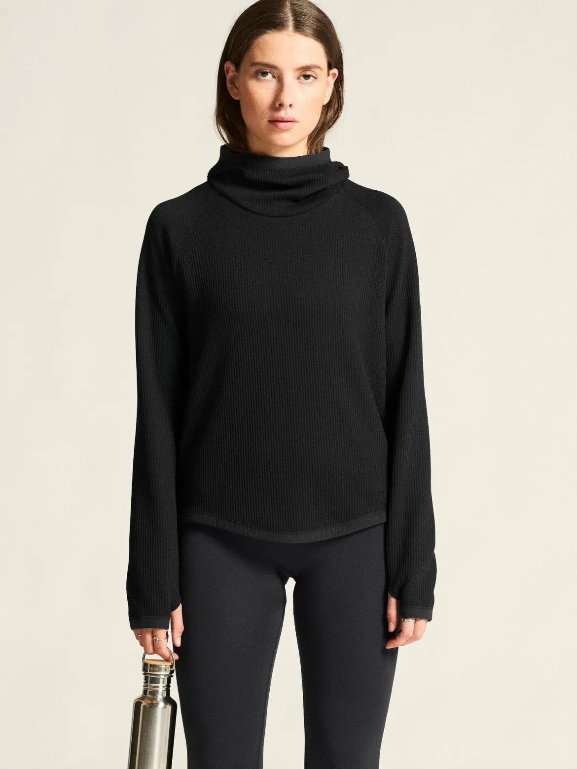 Women's Grid Hood - Black