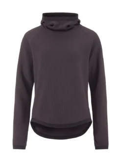 Women's Grid Hood - DK PLUM