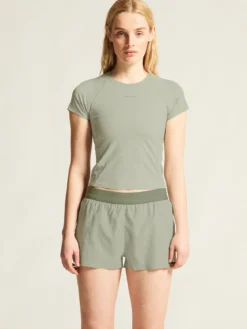 Women's Hypervent Cropped Tee - PIGEON