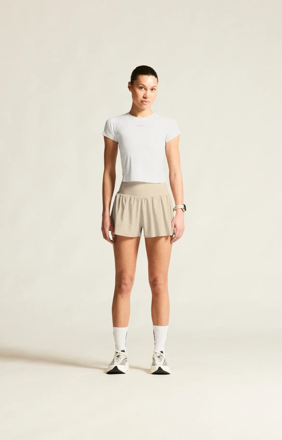 Women's Hypervent Wide Shorts - Plaster
