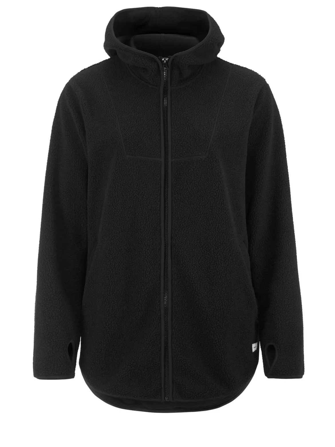Women's Join Pile Fleece Full-Zip Hood - Black