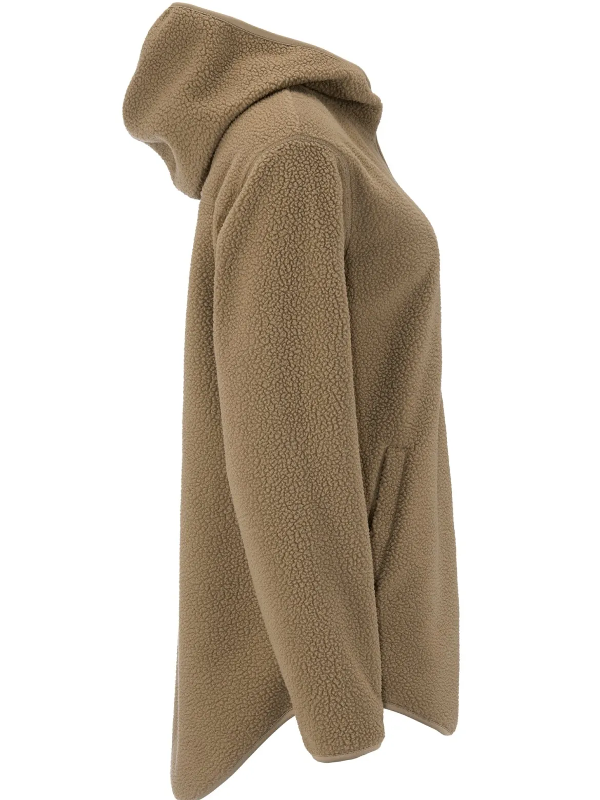 Women's Join Pile Fleece Full-Zip Hood - Taupe