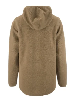 Women's Join Pile Fleece Full-Zip Hood - Taupe