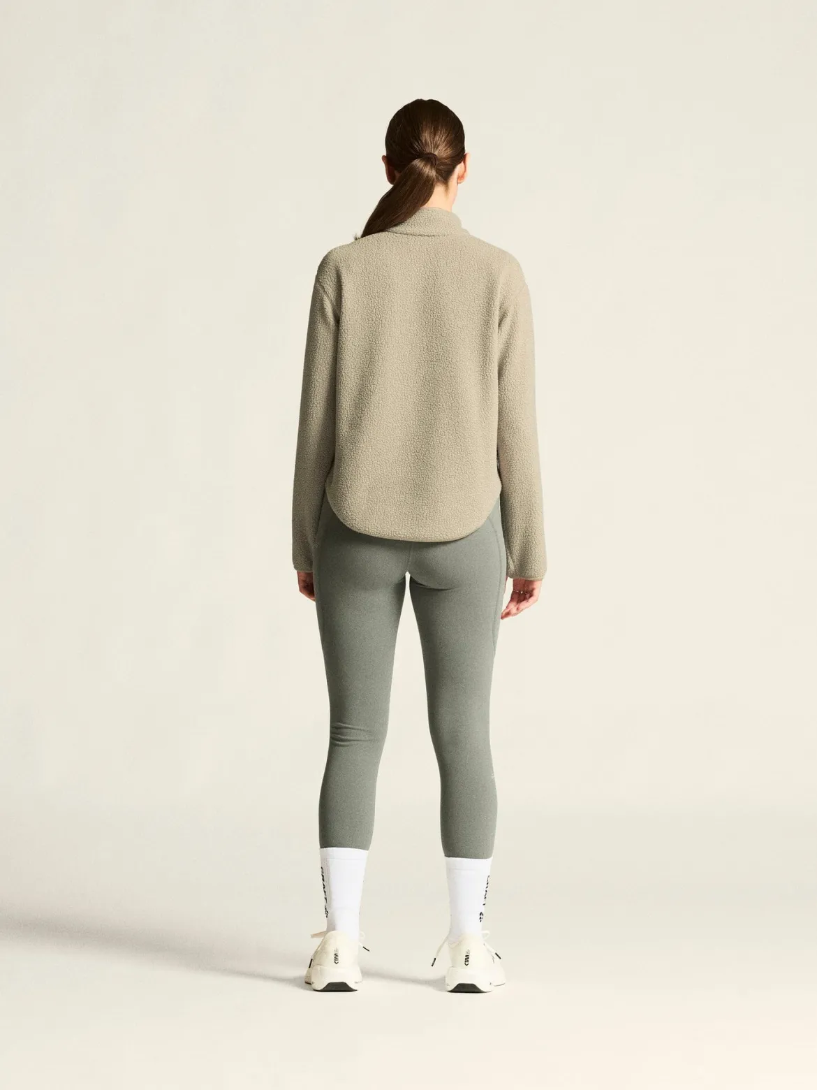 Women's Join Pile Fleece Half-Zip - Hay