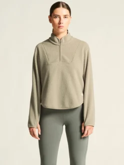 Women's Join Pile Fleece Half-Zip - Hay