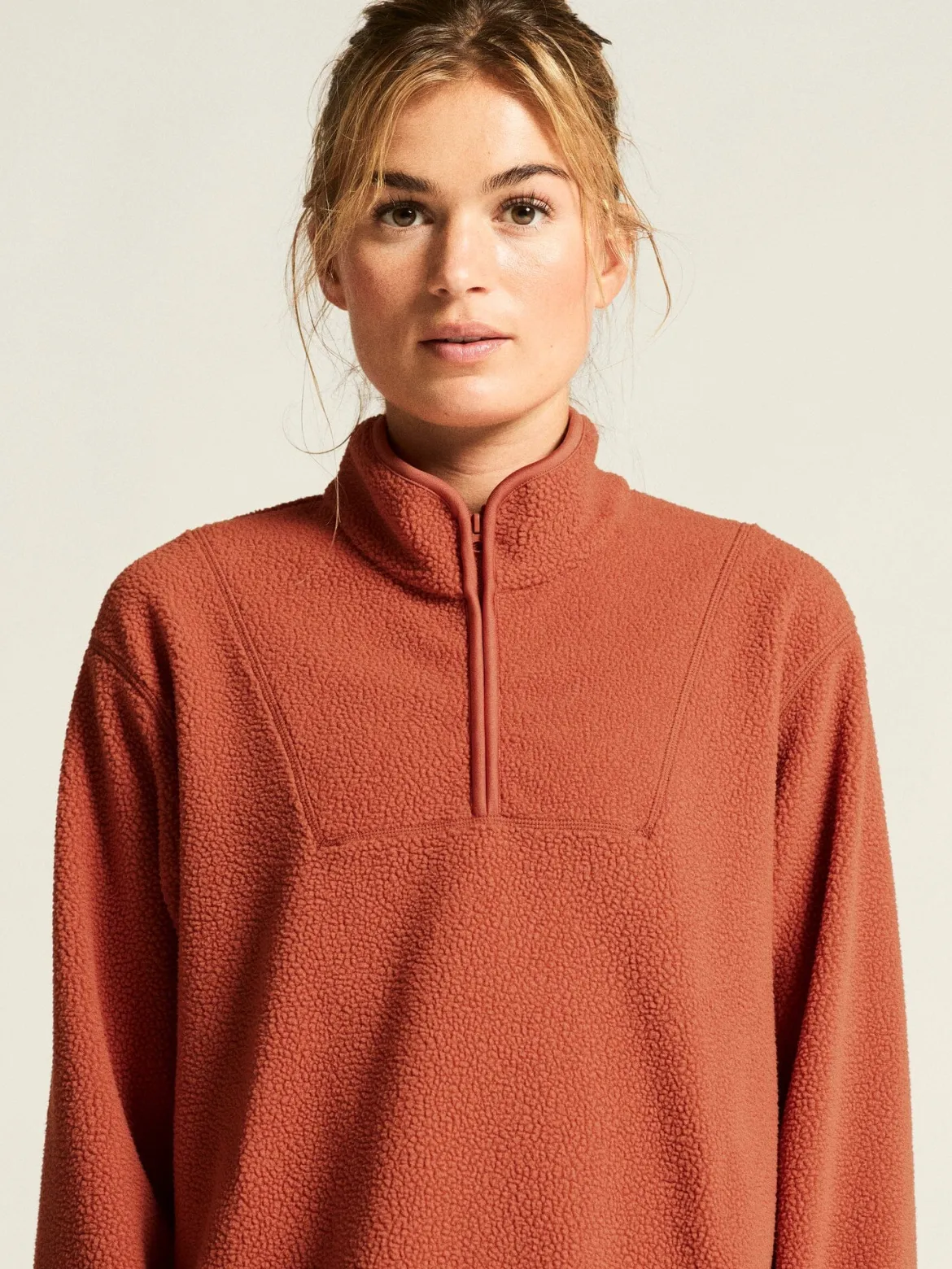 Women's Join Pile Fleece Half-Zip - SEQUOIA