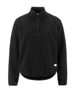 Women's Join Pile Fleece Half-Zip - Black