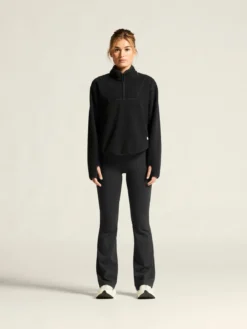 Women's Join Pile Fleece Half-Zip - Black