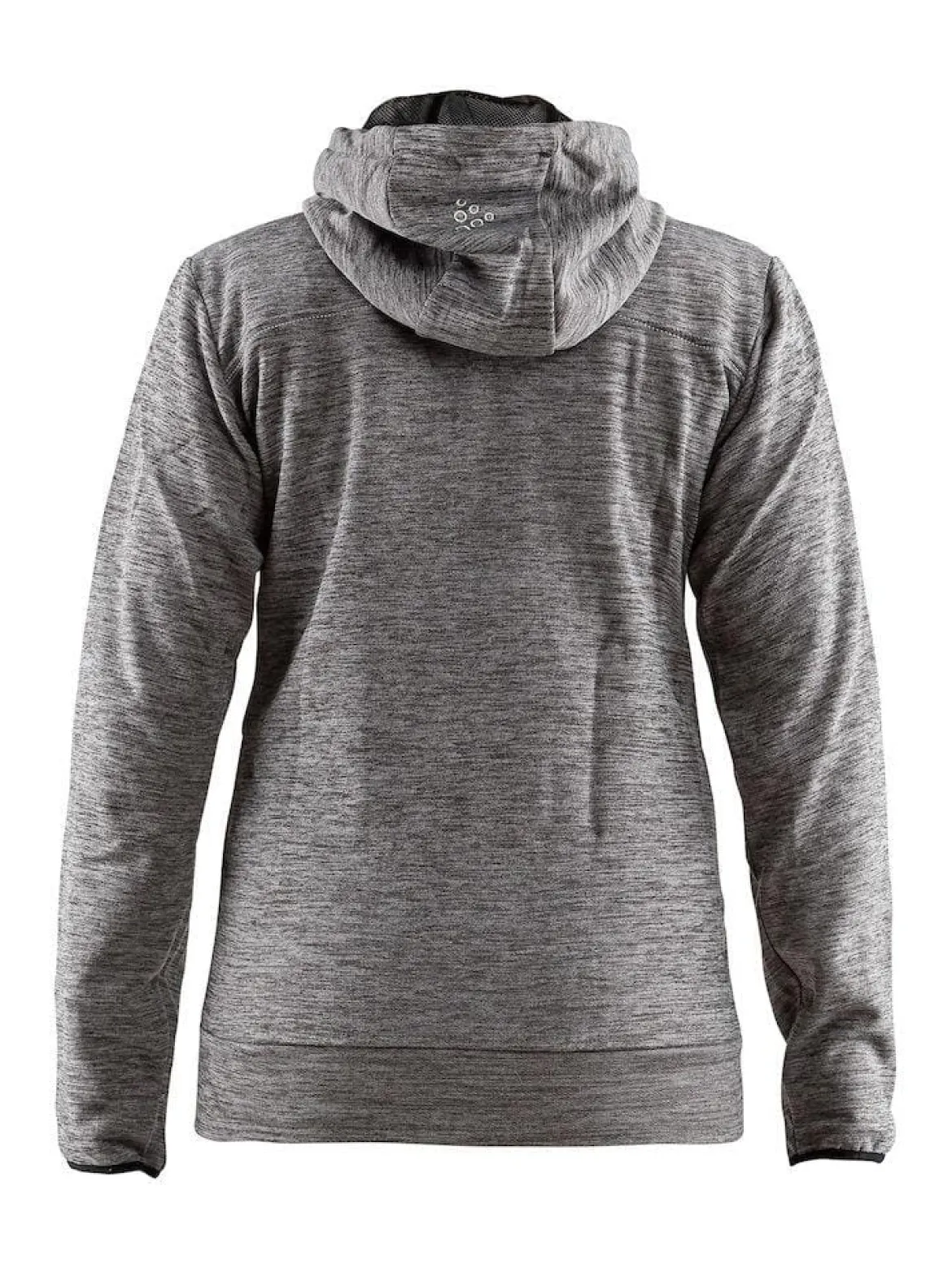 Women's Leisure Full Zip Hood - DARK GREY MELANGE