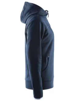 Women's Leisure Full Zip Hood - DK NAVY