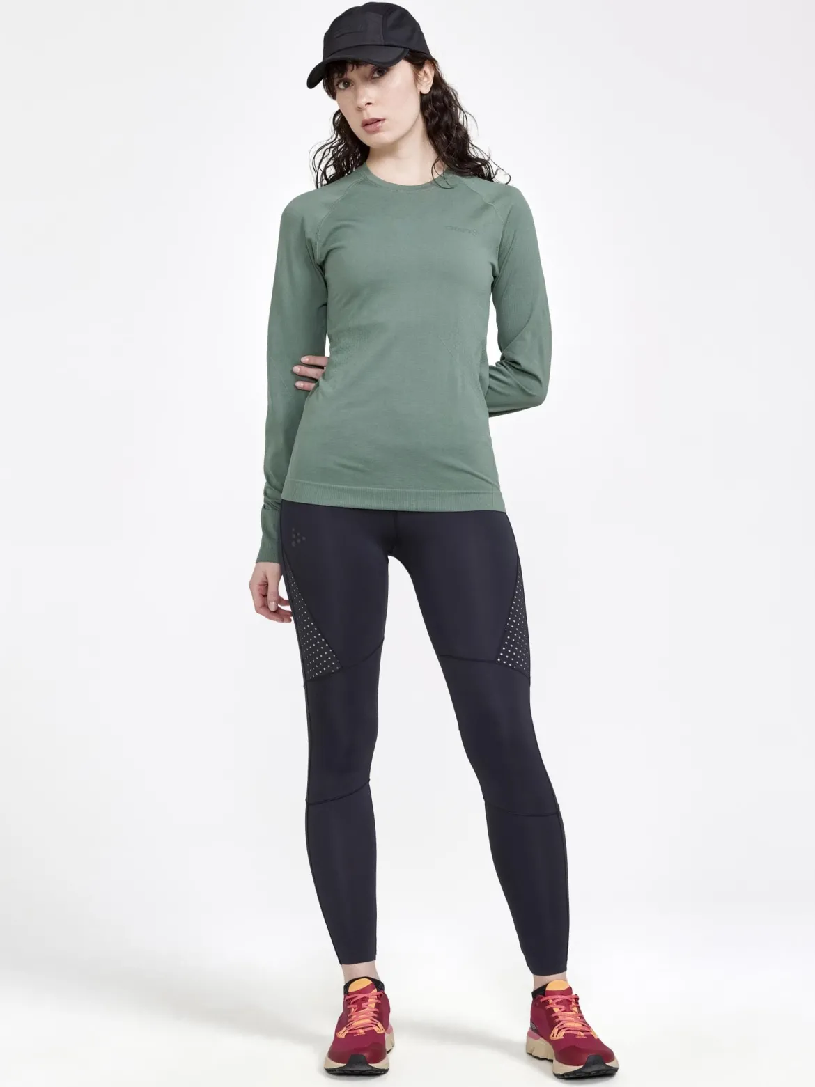 Women's Pro Charge Blocked Training Tights - Black