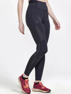 Women's Pro Charge Blocked Training Tights - Black