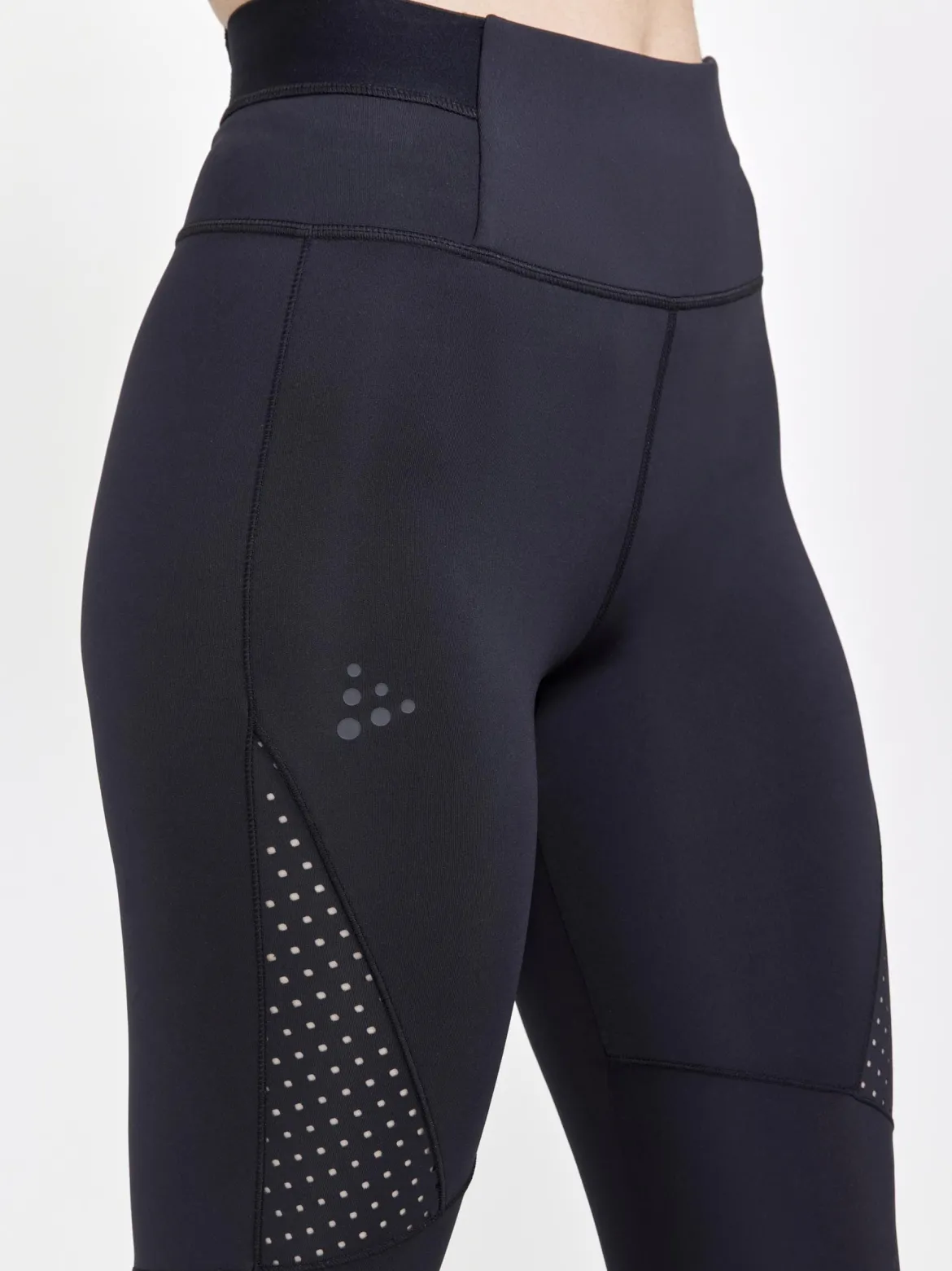 Women's Pro Charge Blocked Training Tights - Black