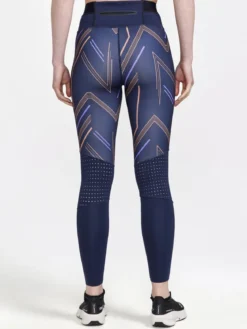 Women's Pro Charge Blocked Training Tights - BLAZE-CLIFF