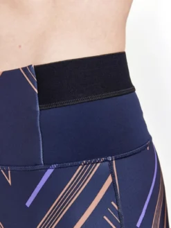 Women's Pro Charge Blocked Training Tights - BLAZE-CLIFF