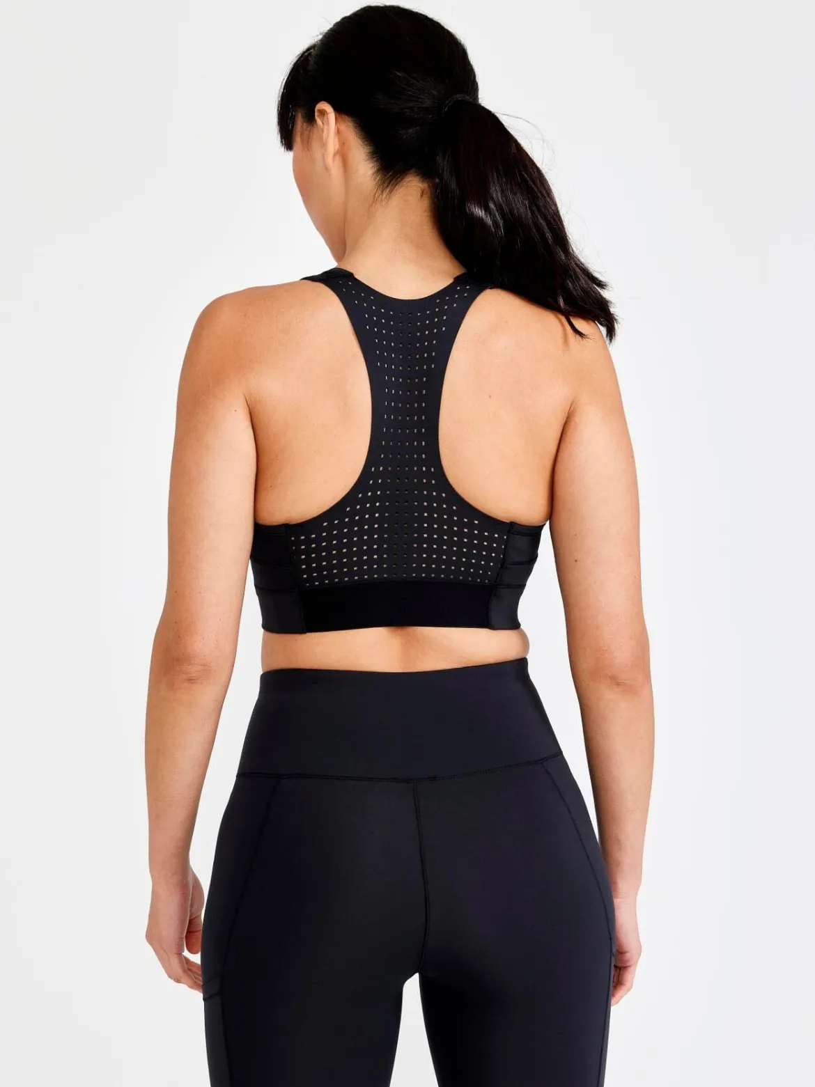 Women's Pro Charge Blocked Training Sport Top - Black