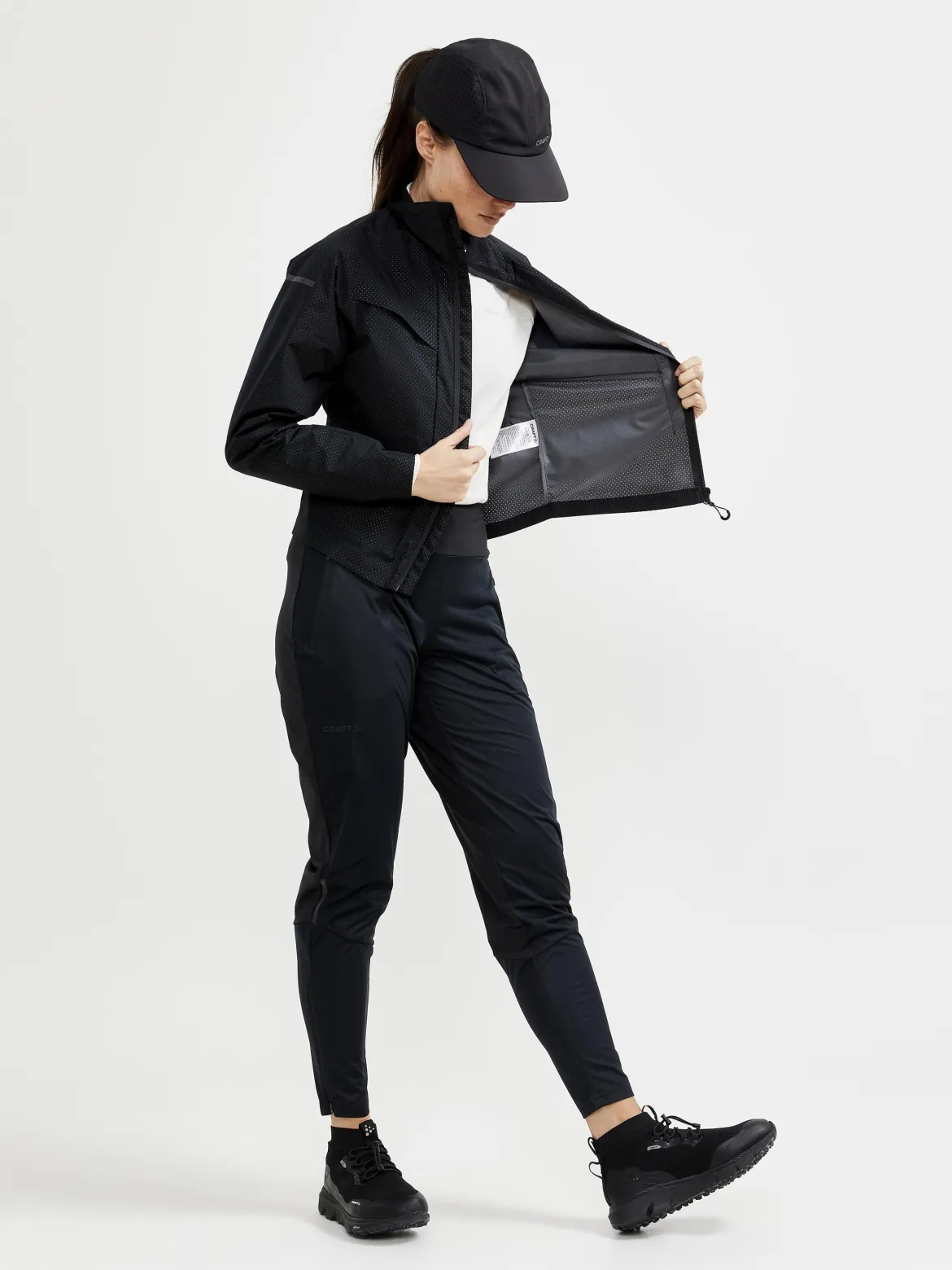 Women's Pro Hydro Running Pants - Black