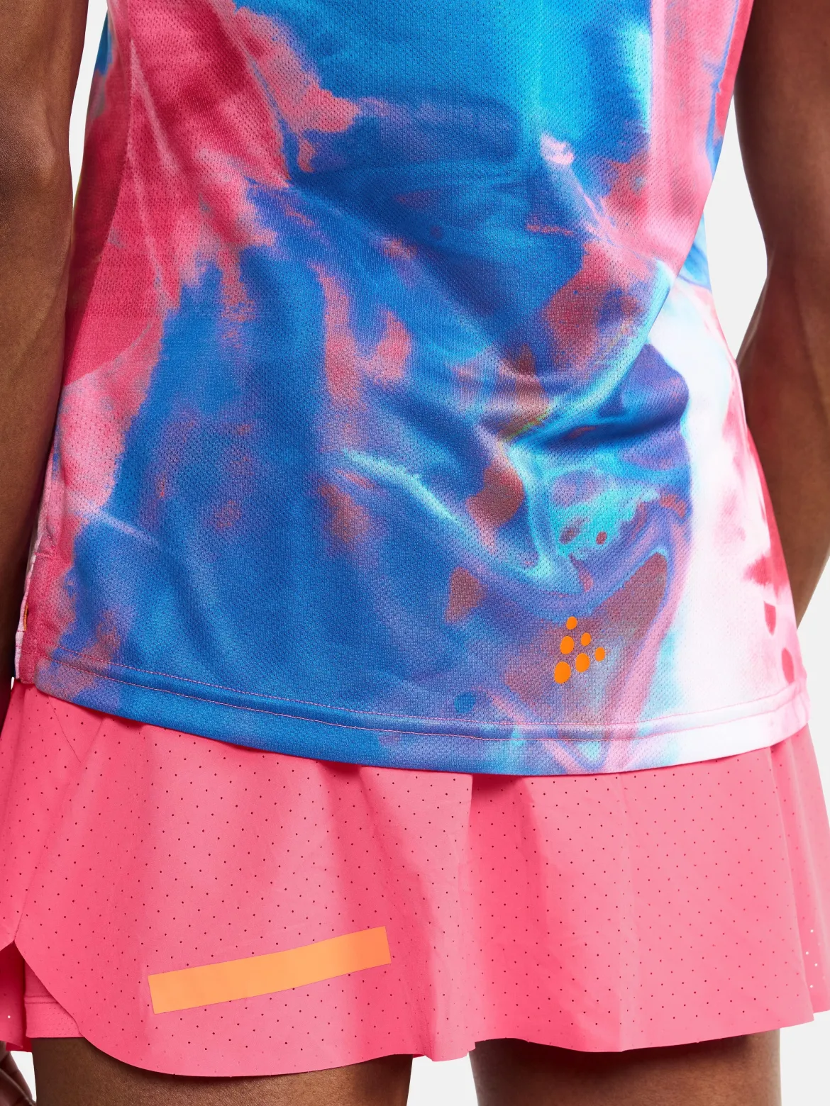 Women's Pro Hypervent Jaquard Running Tee - FUCHSIA/MULTI