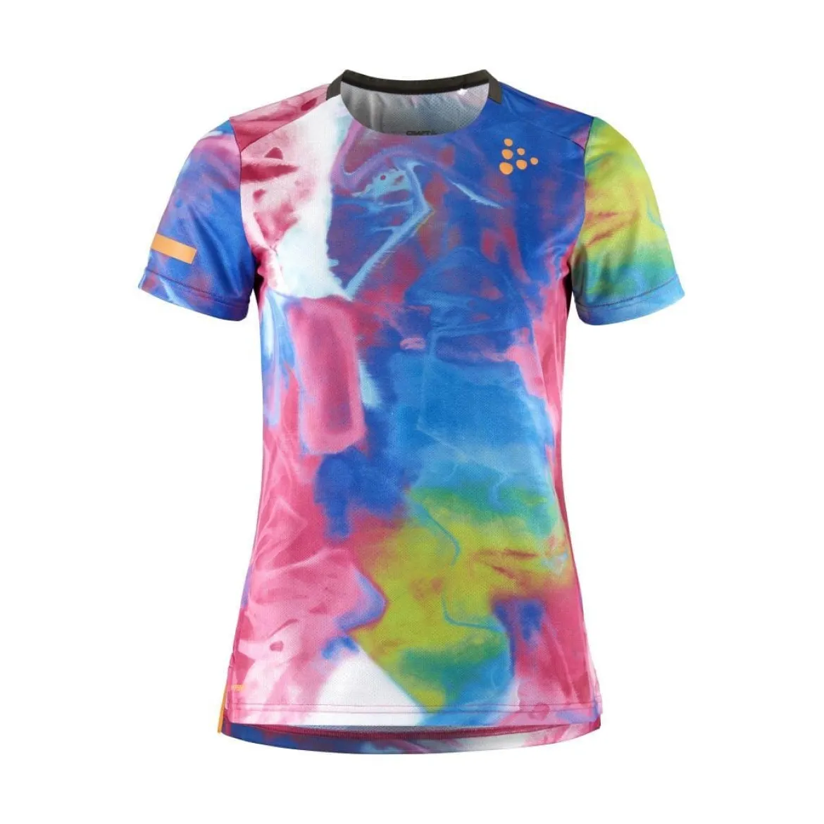 Women's Pro Hypervent Jaquard Running Tee - FUCHSIA/MULTI