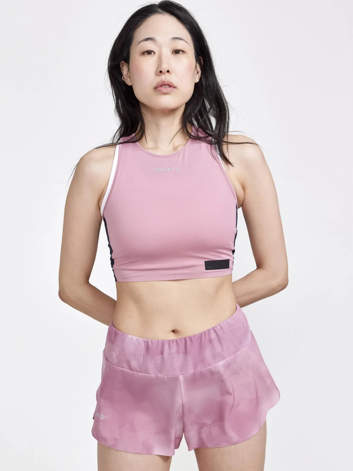 Women's Pro Hypervent Running Cropped Top - DAWN-BLAZE