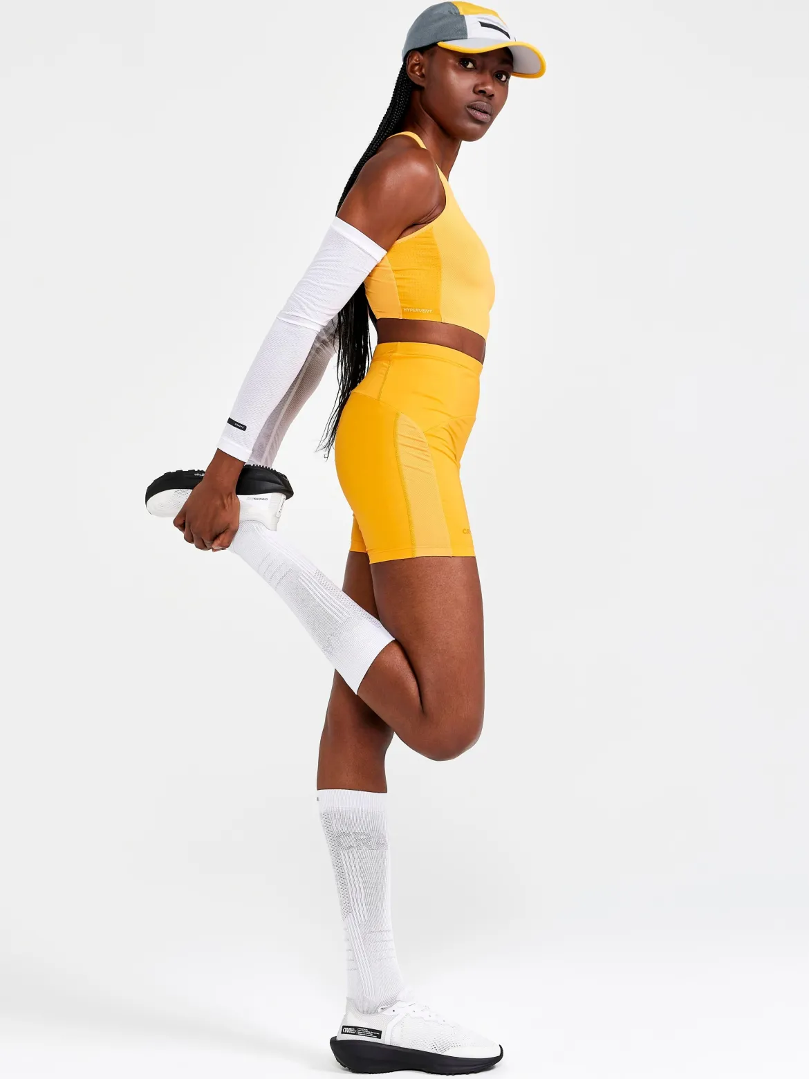 Women's Pro Hypervent Running Cropped Top - CALM