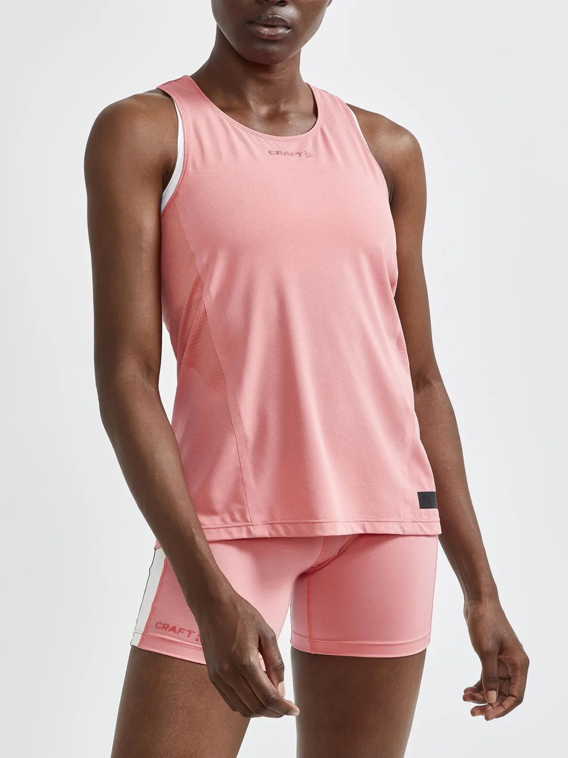 Women's Pro Hypervent Running Singlet - CORAL