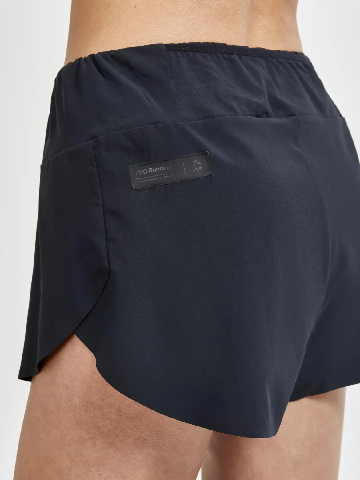 Women's Pro Hypervent Running Split Shorts - Black