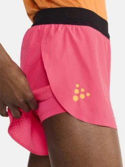 Women's Pro Hypervent Running Split Shorts 2 - FUCHSIA