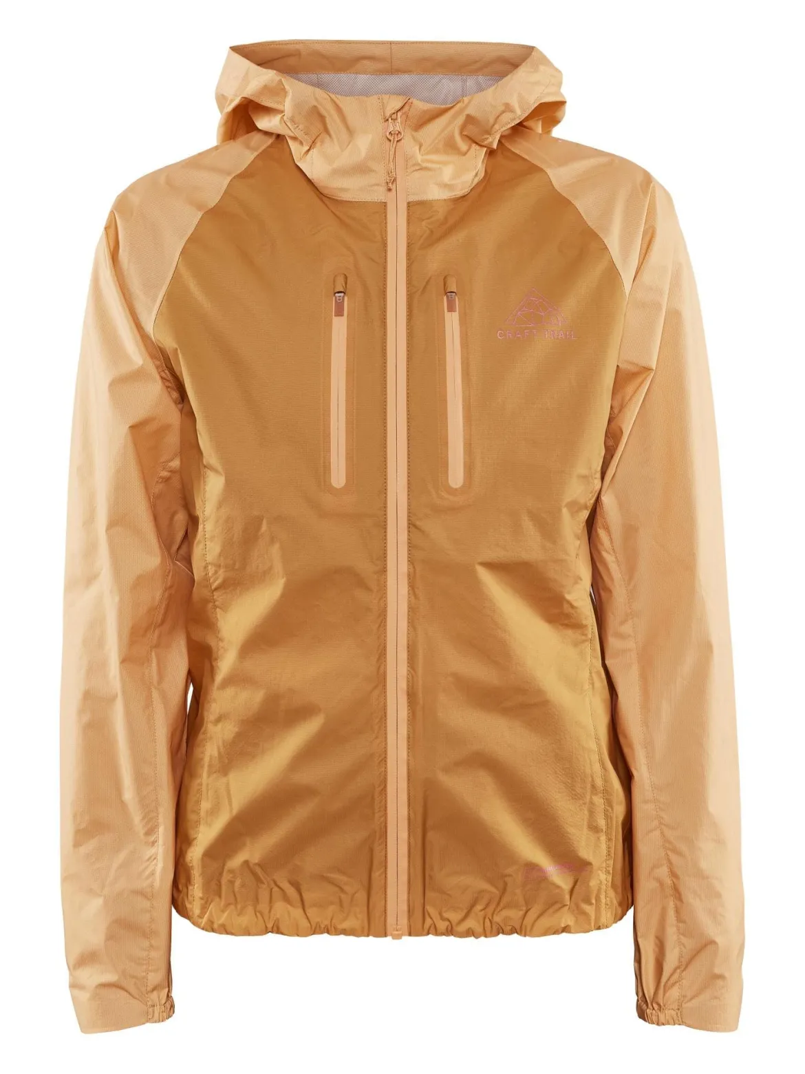 Women's Pro Trail Running Light Weight Jacket - PEACH-DESERT