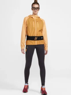 Women's Pro Trail Running Light Weight Jacket - PEACH-DESERT