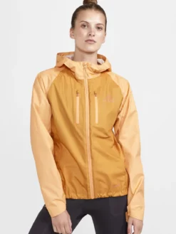 Women's Pro Trail Running Light Weight Jacket - PEACH-DESERT