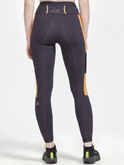 Women's Pro Trail Running Tights - Slate/Desert