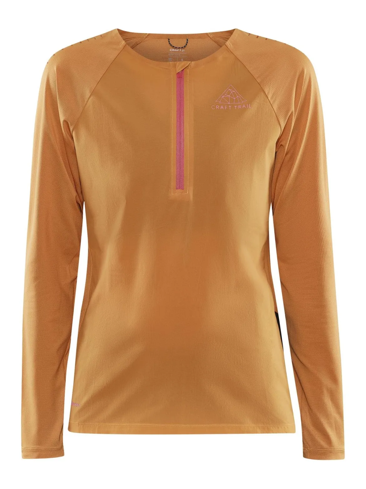 Women's Pro Trail Running Wind Longsleeve Tee - DESERT