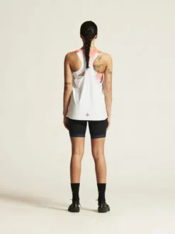 Women's Race Day Singlet - White/Multi