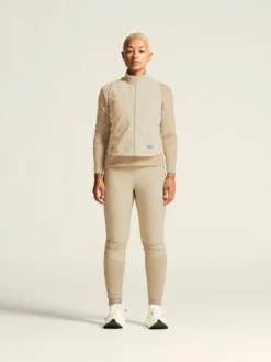 Women's SubZ Fleece Running Vest - Plaster