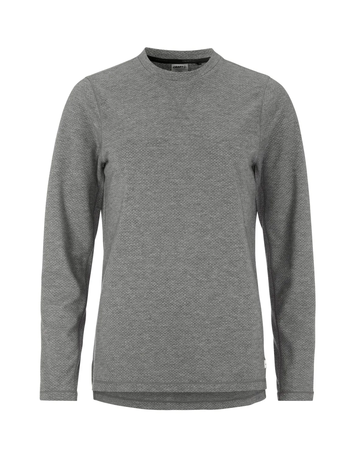 Women's Thermal Mesh CN - Dk Grey Melange