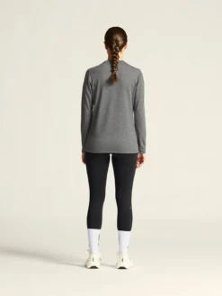 Women's Thermal Mesh CN - Dk Grey Melange