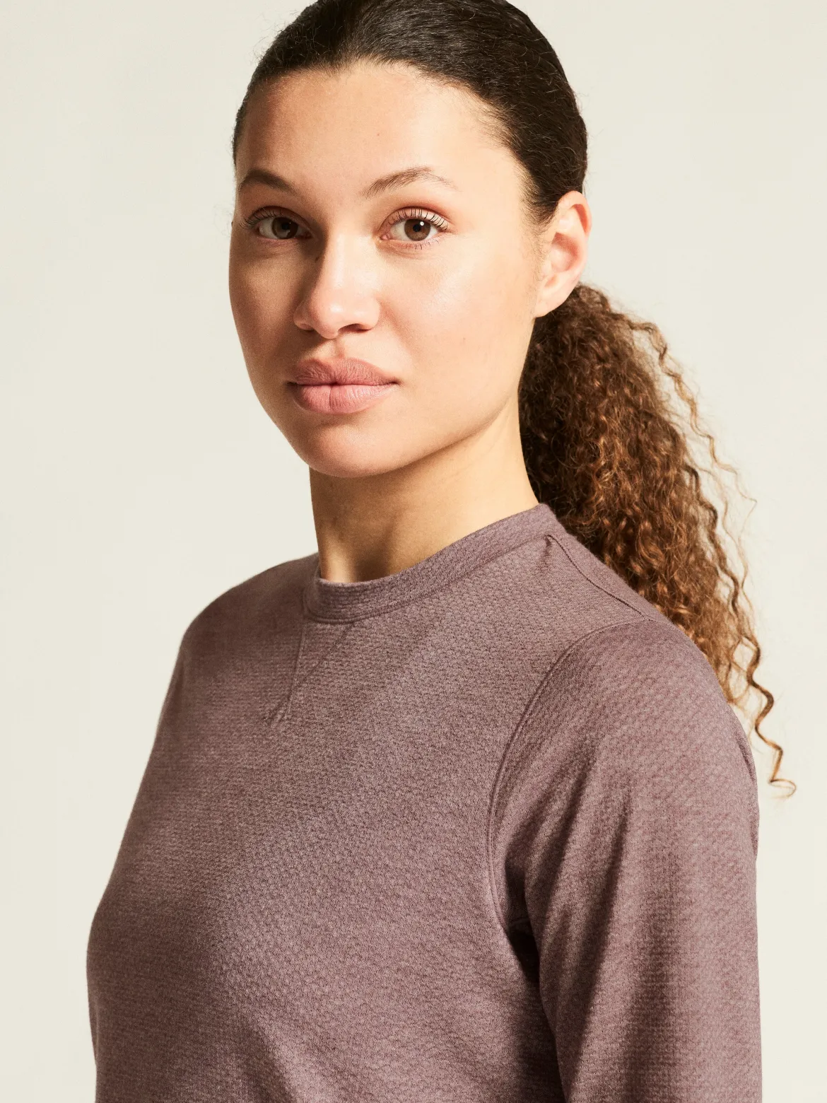 Women's Thermal Mesh CN - FLINT MELANGE