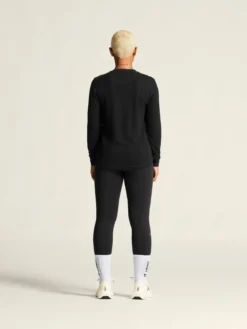 Women's Wool Waffle RN - Black