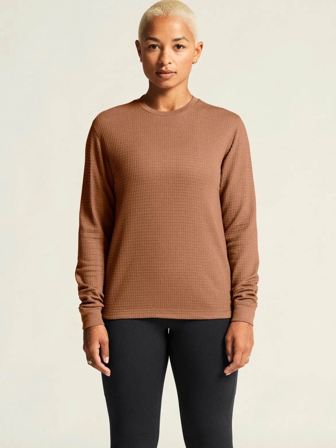 Women's Wool Waffle RN - CLOVE