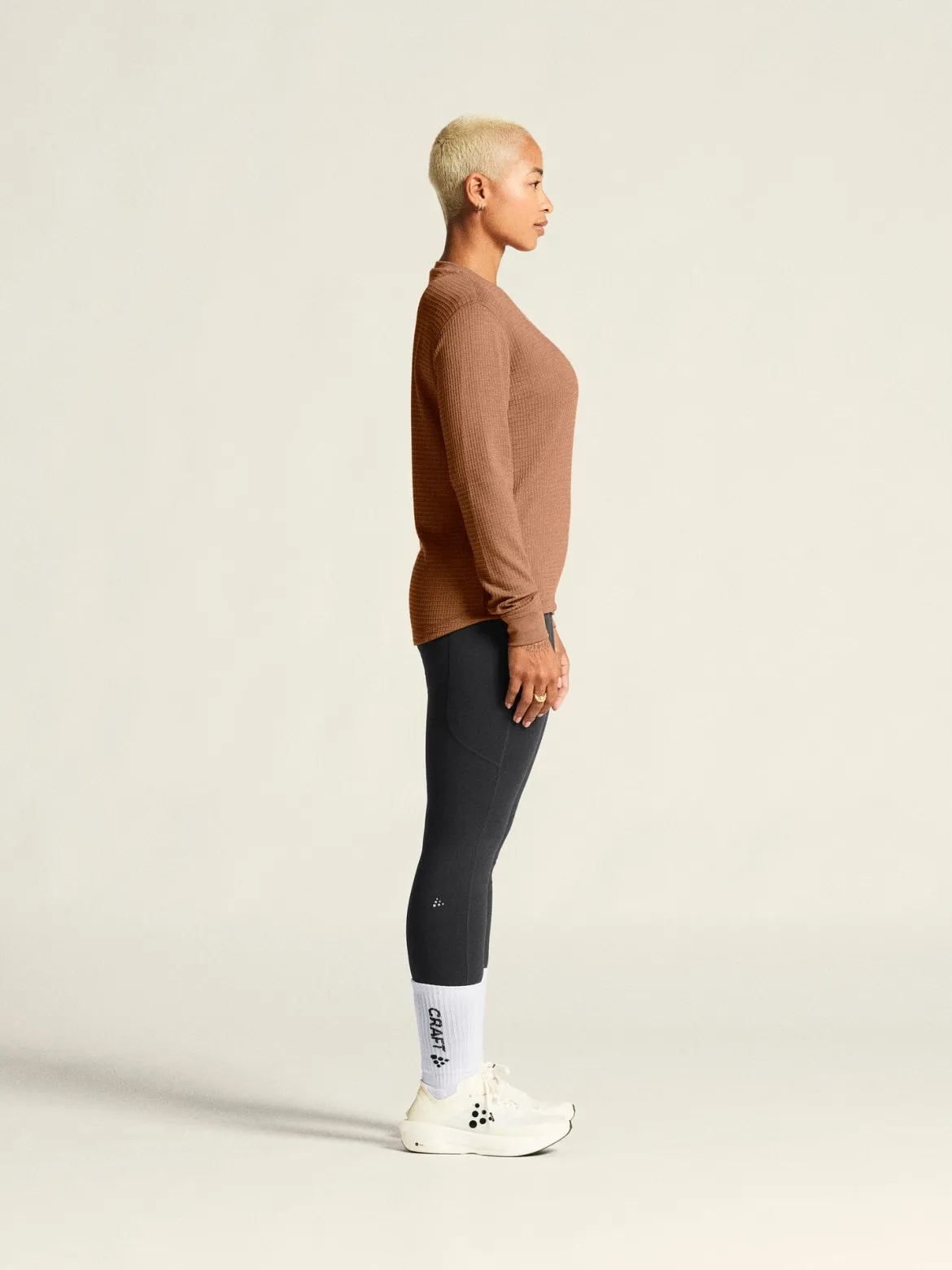Women's Wool Waffle RN - CLOVE